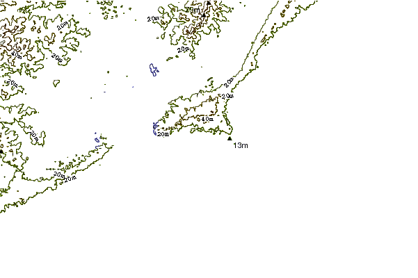 Shoreline around La Caldera