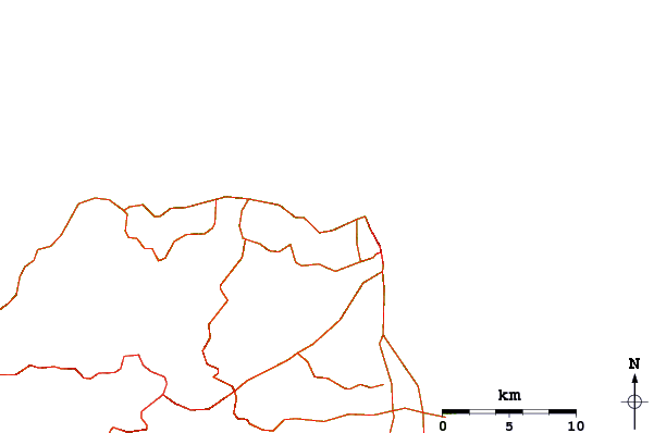 Roads and rivers around La Cicer