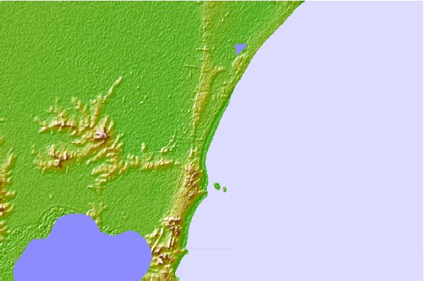 Surf breaks located close to La Coronilla
