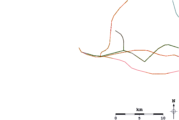 Roads and rivers around La Govelle