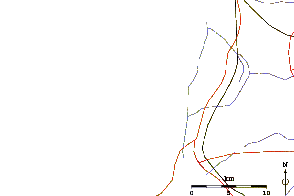 Roads and rivers around La Jenny