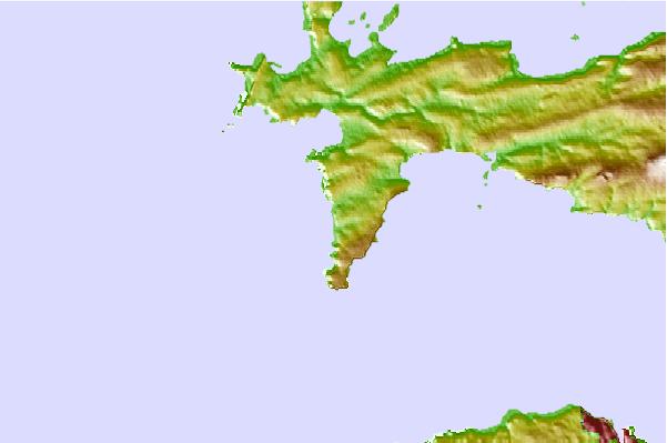 Surf breaks located close to La Palue