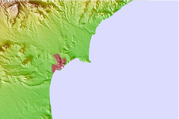 Surf breaks located close to La Placa