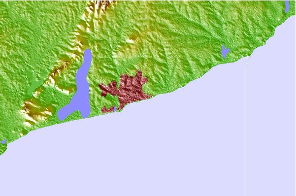 Surf breaks located close to Labadi Beach