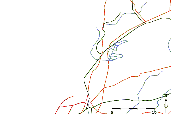 Roads and rivers around Labenne Ocean