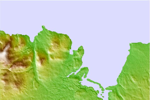 Surf breaks located close to Lackan Bay