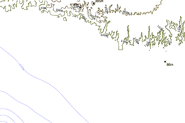 Shoreline around Ladispoli