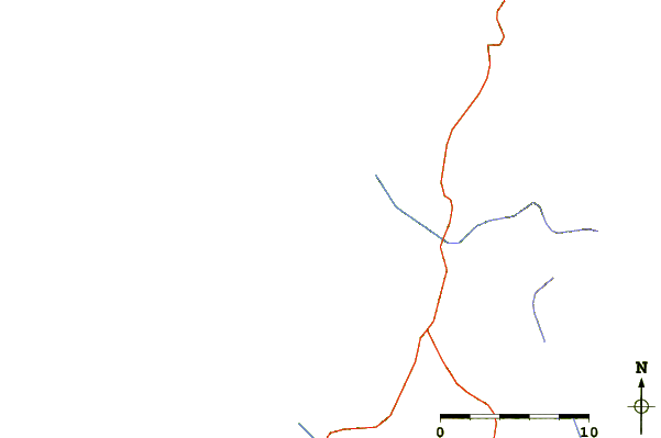 Roads and rivers around Lage do Pescador