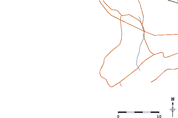 Roads and rivers around Lagoa de Albufeira