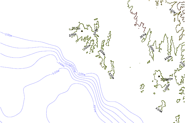 Shoreline around Laguna Beach