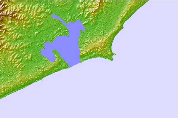 Surf spots located close to Laguna de Rocha