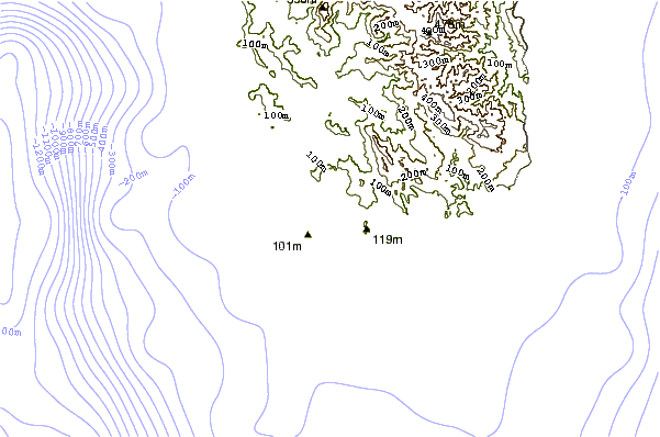 Shoreline around Lagundri-The Machine