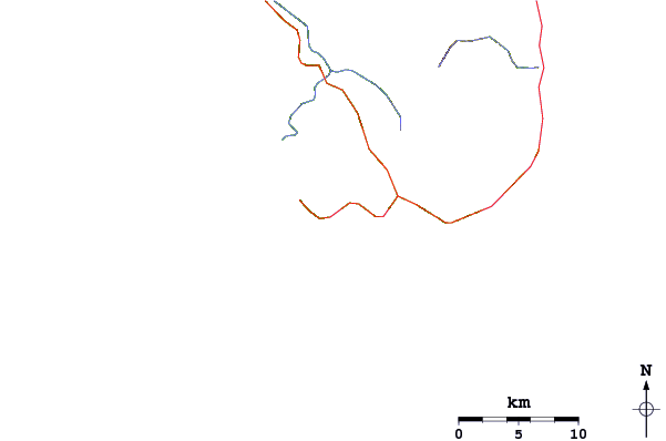 Roads and rivers around Lagundri - The Point