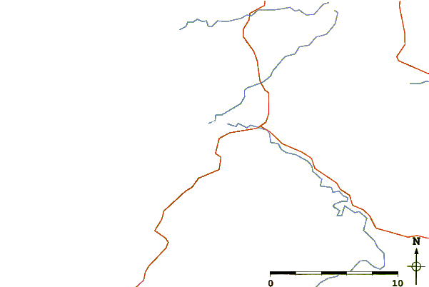 Roads and rivers around Lahinch Strand