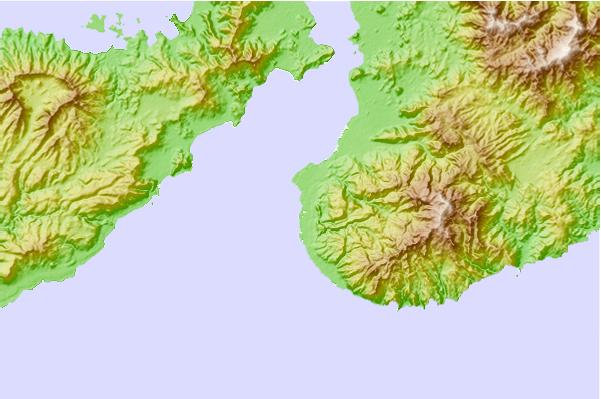 Surf spots located close to Lakai Peak
