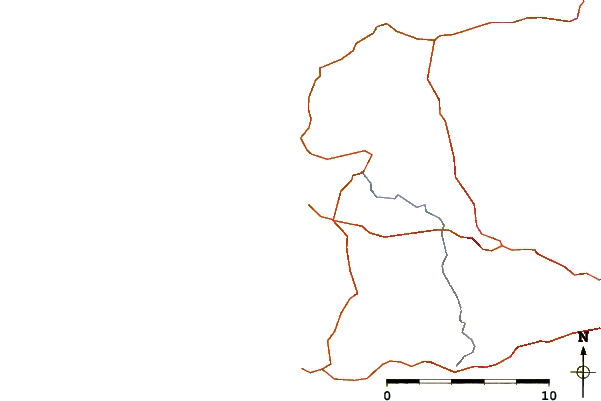 Roads and rivers around Lampaul Plouarzel