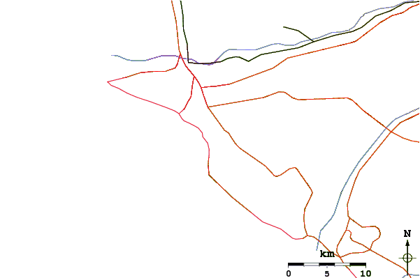 Roads and rivers around Laniakea