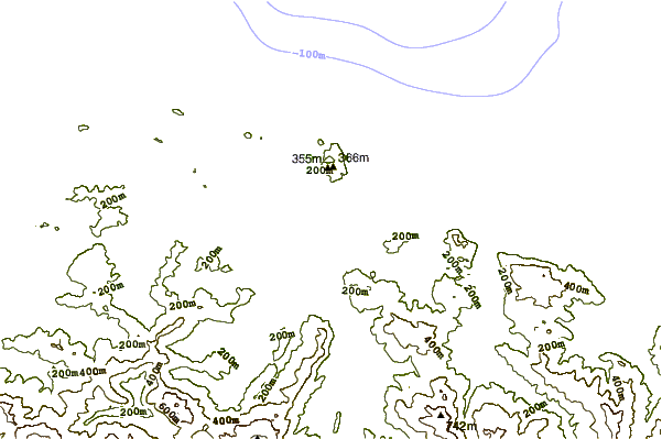 Shoreline around Laredo