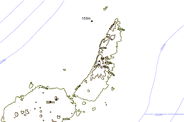 Shoreline around Las Bajas