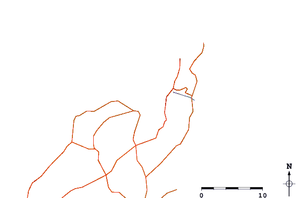 Roads and rivers around Las Bajas