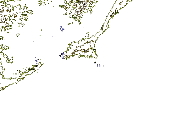 Shoreline around Las Botes