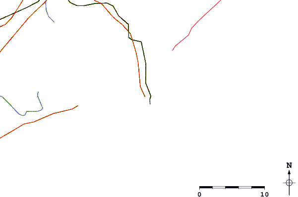 Roads and rivers around Las Botes