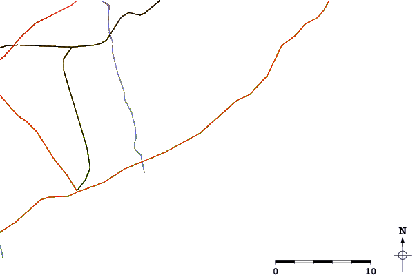 Roads and rivers around Las Cuevas