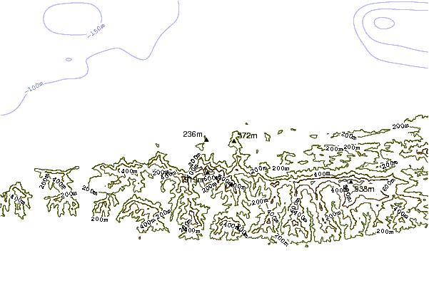 Shoreline around Las Cuevas