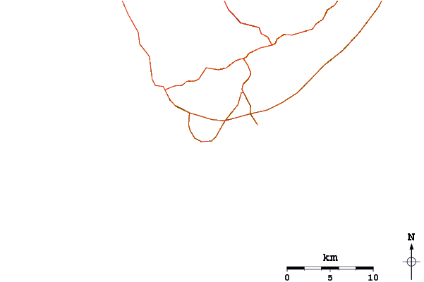 Roads and rivers around Las Galletas