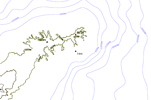 Shoreline around Las Gaviotas