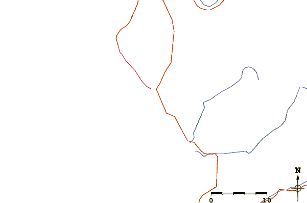 Roads and rivers around Las Gramas