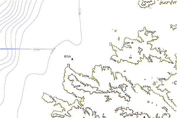 Shoreline around Las Salinas