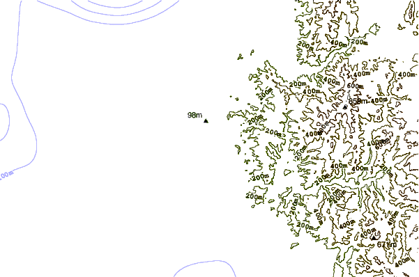 Shoreline around Las Tunas