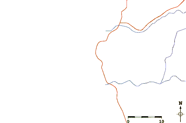 Roads and rivers around Las Tunas