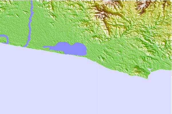 Surf breaks located close to Las Animas