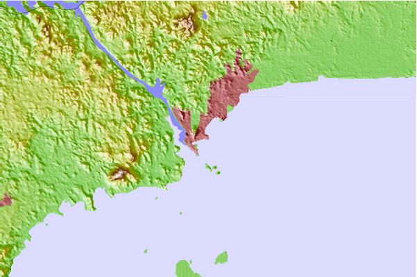 Surf breaks located close to Las Bovedas