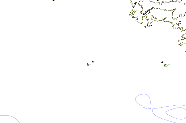 Shoreline around Las Lisas