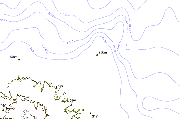 Shoreline around Las Monjas