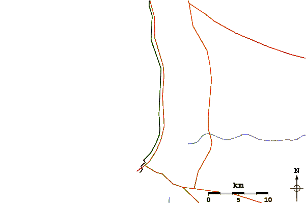 Roads and rivers around Last Toilet