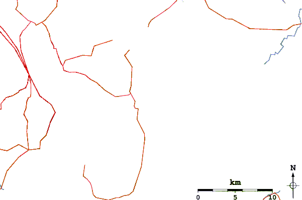 Roads and rivers around Lauderdale Point