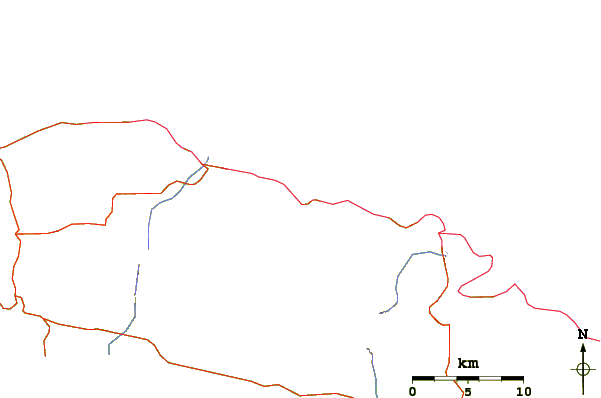 Roads and rivers around Lautaunuu
