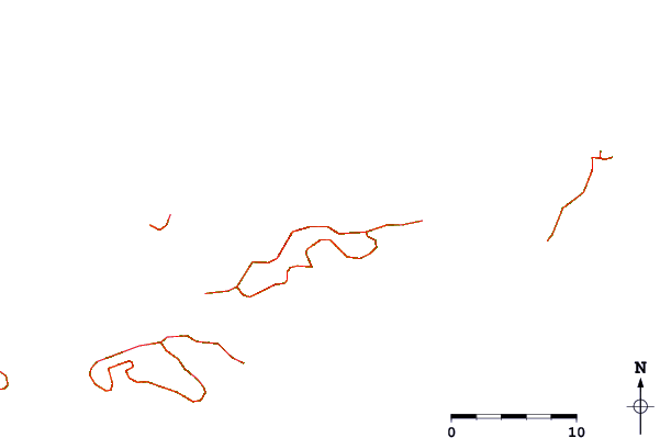 Roads and rivers around Rogues Bay - Lava Flows