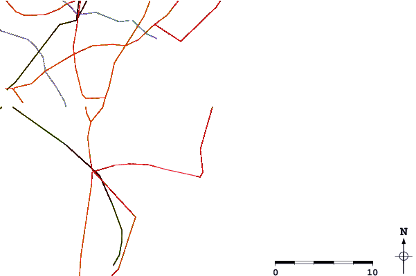 Roads and rivers around Lavallette