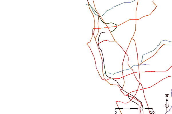 Roads and rivers around Law Street