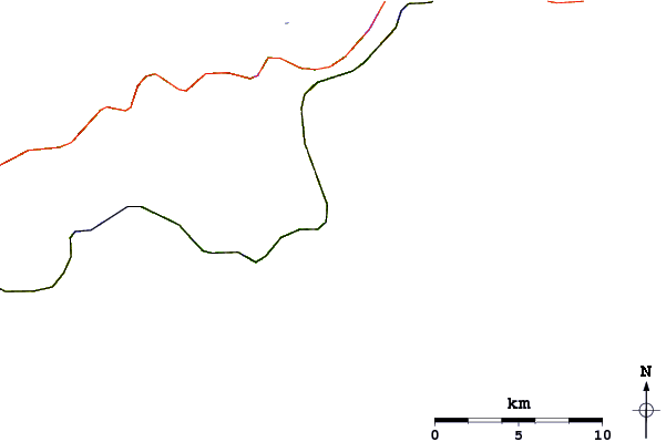 Roads and rivers around Lawrencetown Left Point