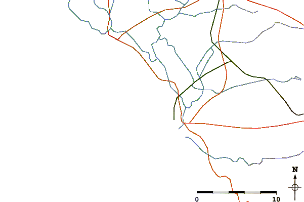 Roads and rivers around Le Club