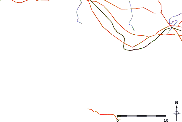Roads and rivers around Le Fort Bloque