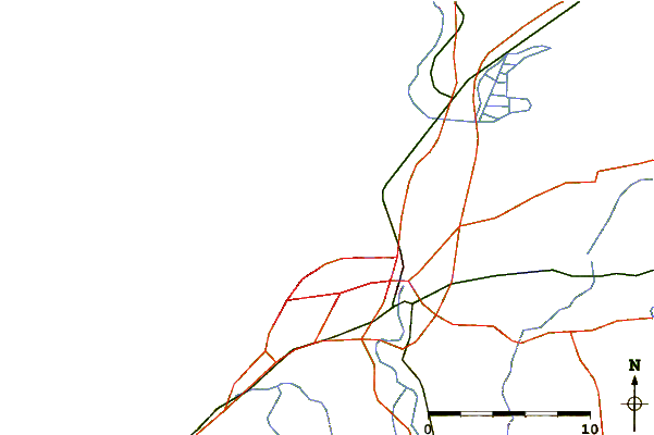 Roads and rivers around Anglet - Le Furoncle