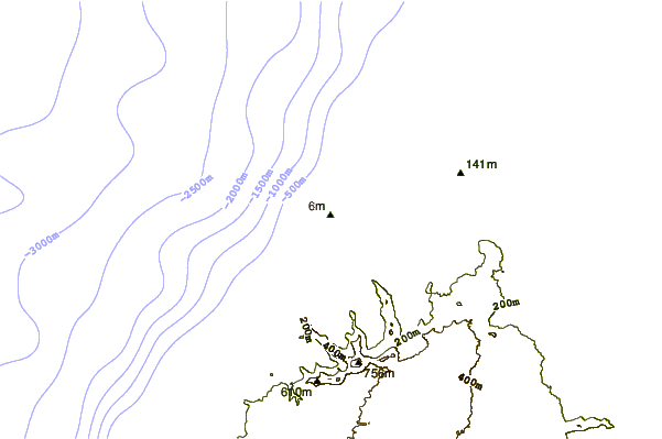 Shoreline around Le Goulet