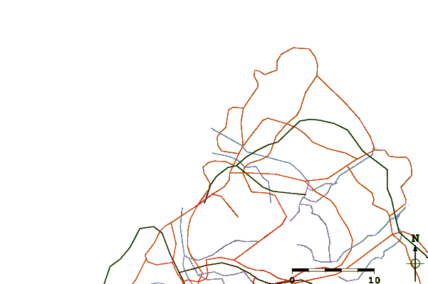 Roads and rivers around Le Goulet